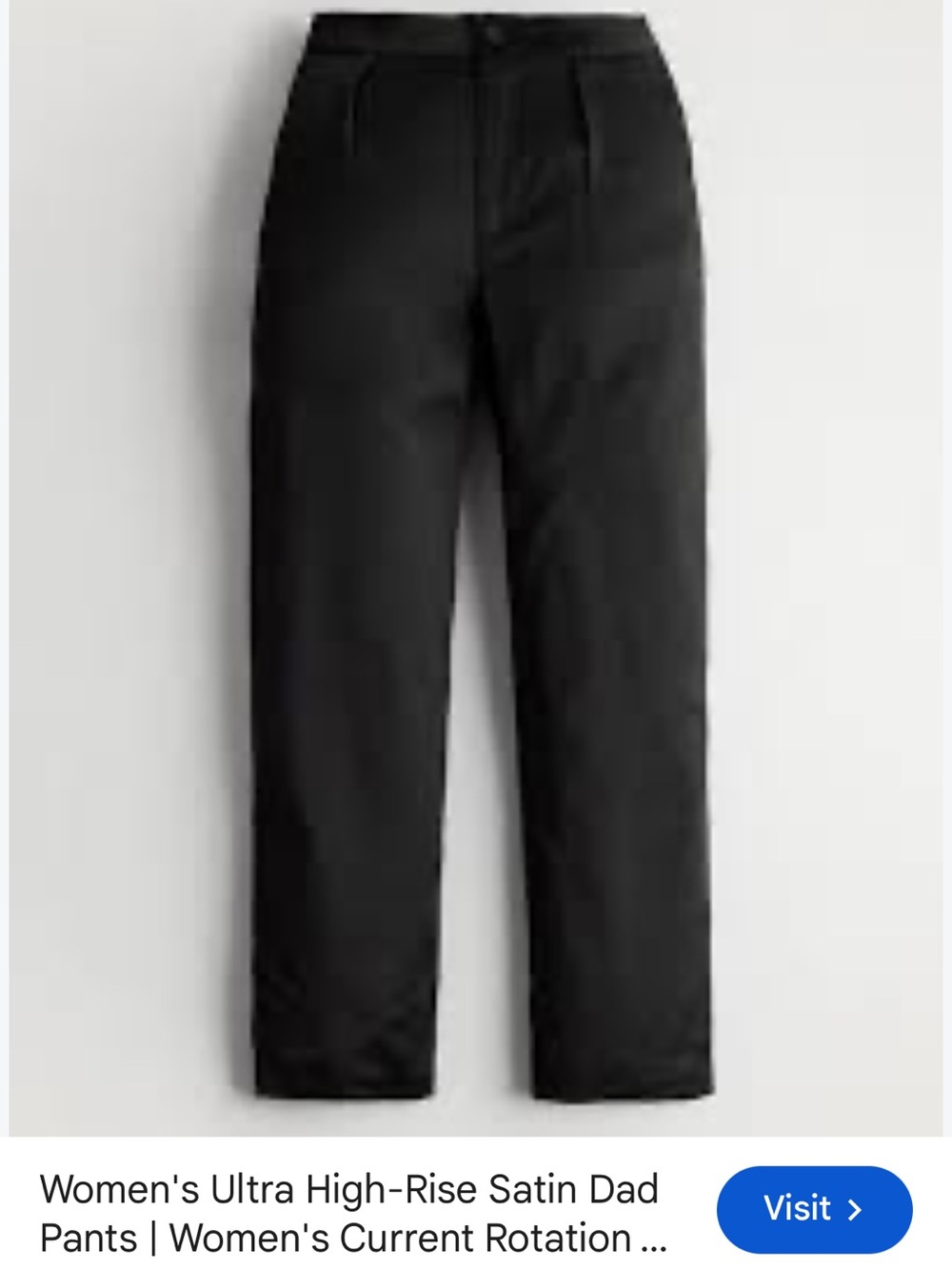 Hollister Women's High-Rise Straight-Leg Pants - Black